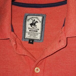 Beverly Hills Polo Club Men's Coral Polo Shirt